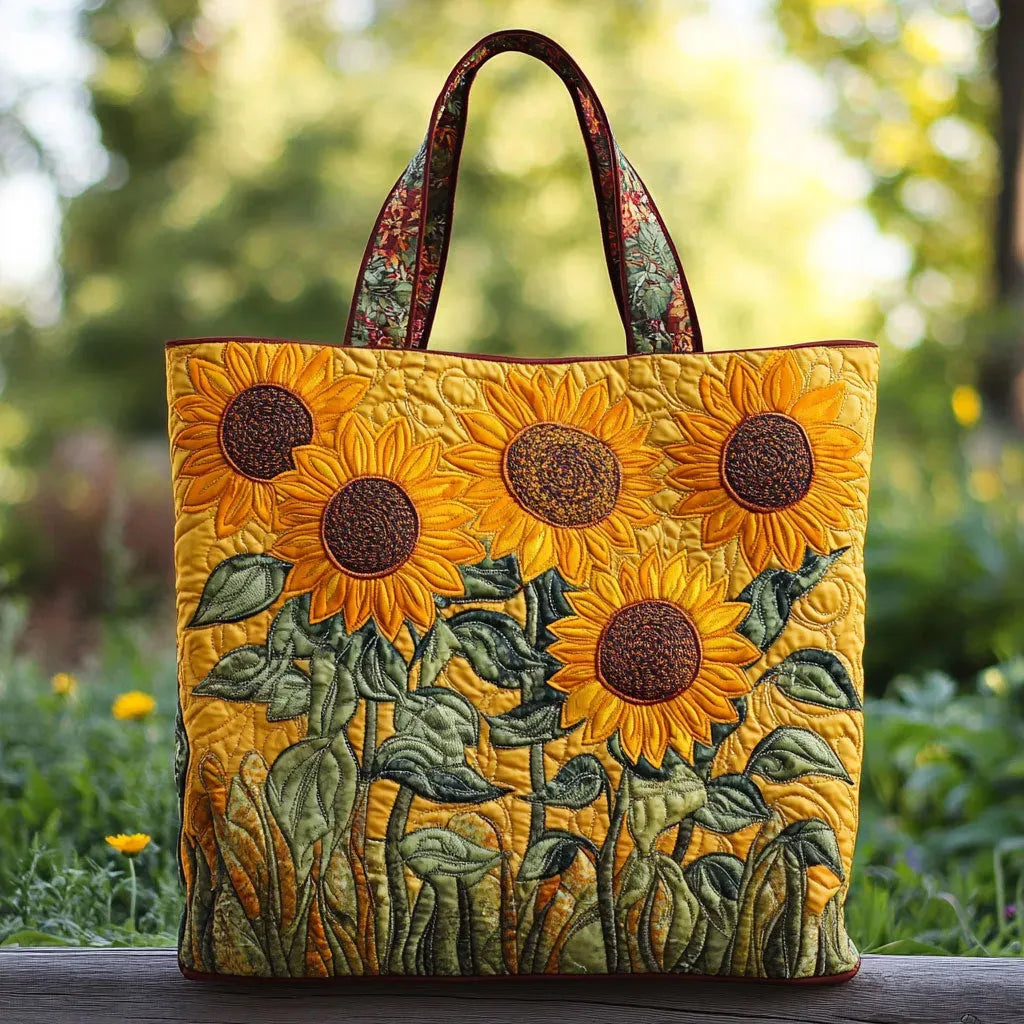 Gequilte Tas – Zonnebloemen