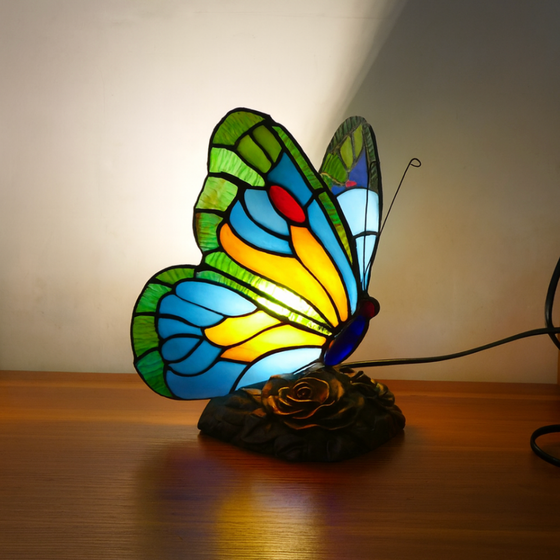 Blauwe Gesculpteerde Vlinderlamp