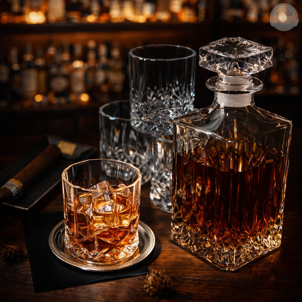 Whiskeykaraf - Set met Flessen en Glazen