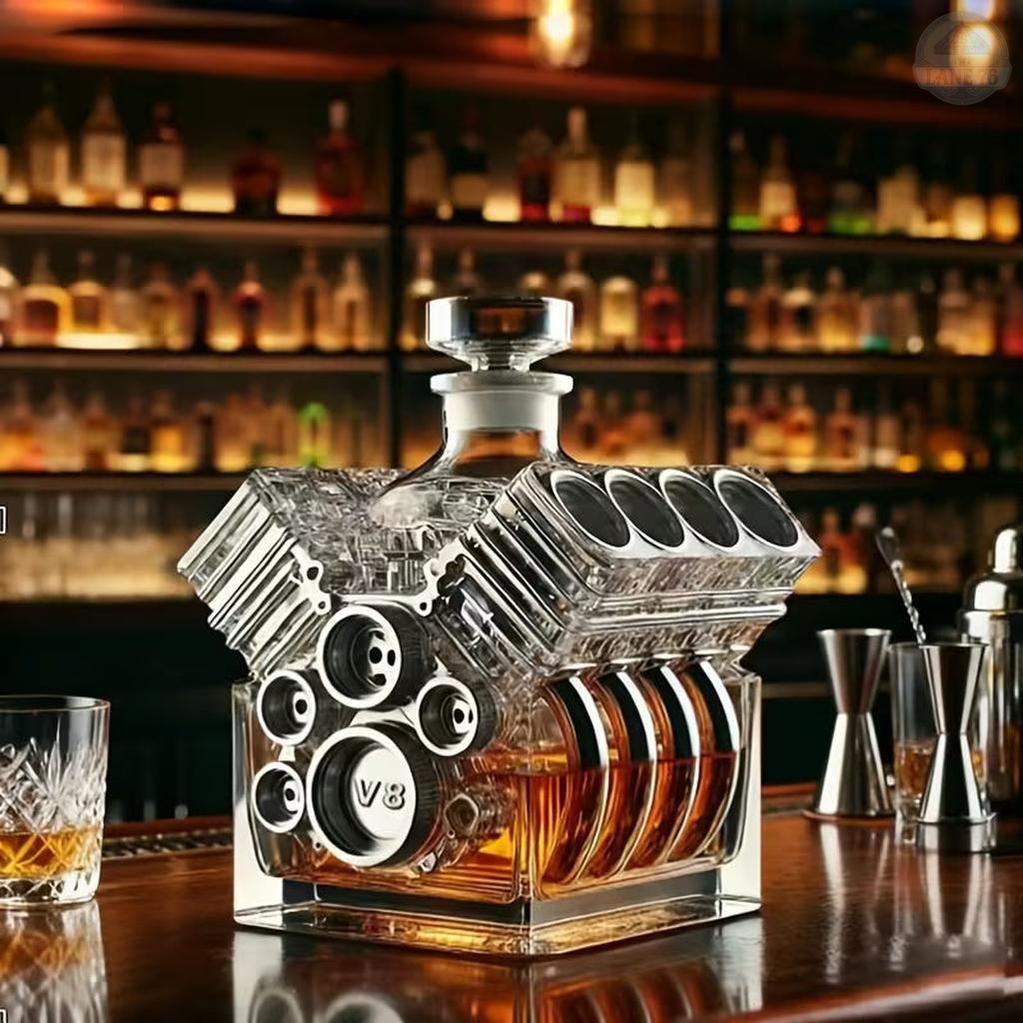 Whiskeykaraf - V8 Motor Editie