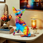Tafel Lamp Chihuahua in Glanzend Hars