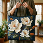 Handgemaakte Gequiltte Tas - Delicate Magnolia