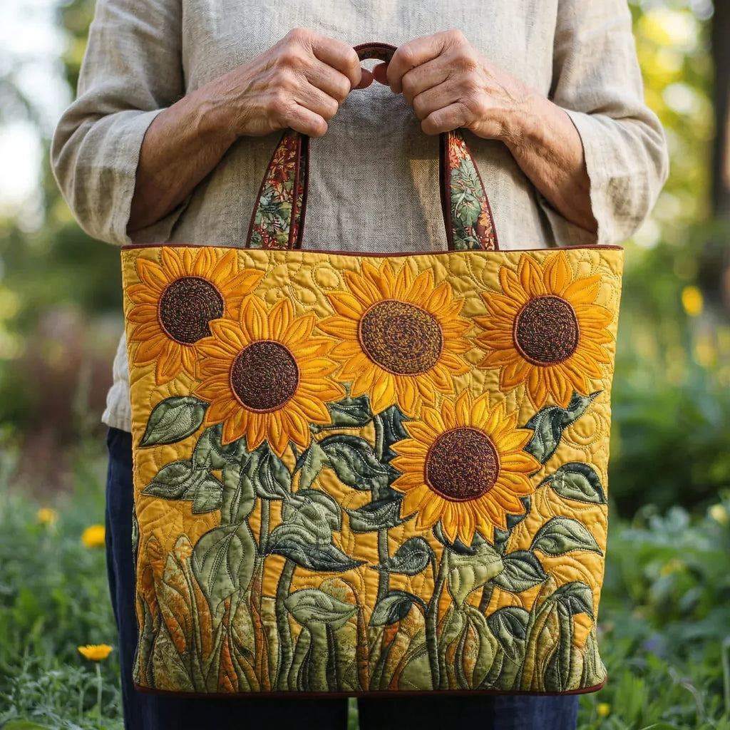 Gequilte Tas – Zonnebloemen