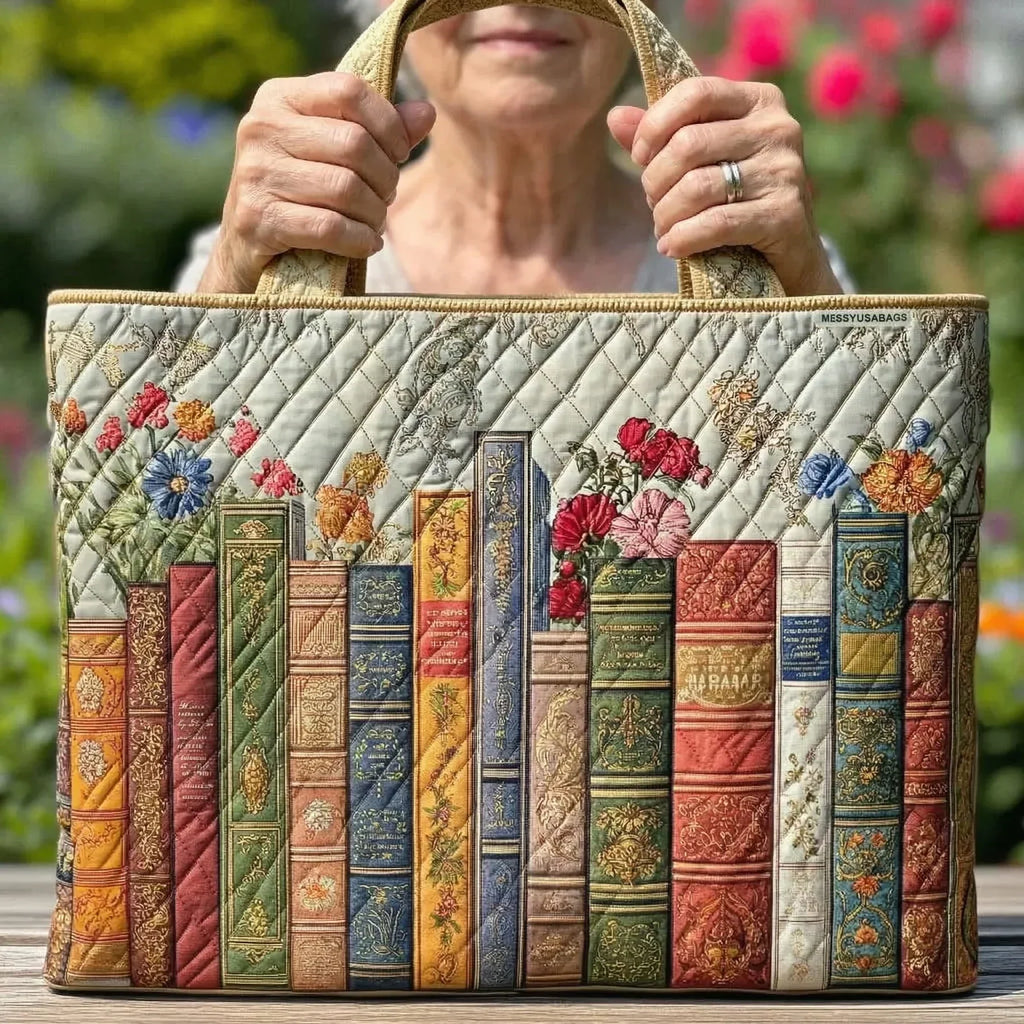 Gequilted Tas - Betoverende Bibliotheek